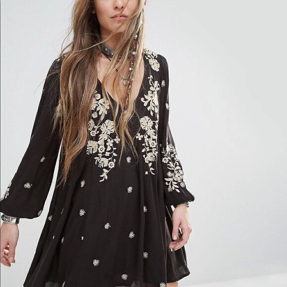 Free People | Revolve Sweet Tennessee Embroidered Mini Dress | S - Picture 5 of 9